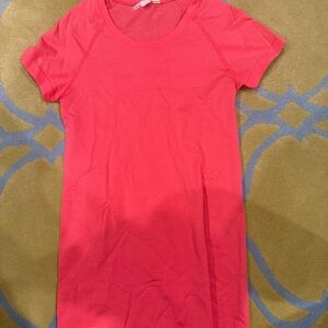 lululemon athletica Vibrant Pink Short Sleeve Tee